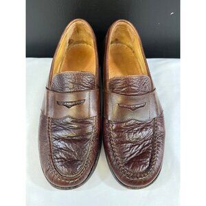 Ernest Hemingway Mens Brown Leather Loafers Size 12M SKU 6393